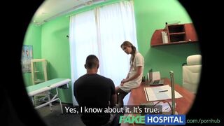 Ea cere un test de iubit inselat la spital, dar ea are sex fierbinte acolo cu asistenta sexy