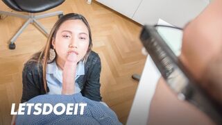 Fie ca frumusetea Thai Asia in strainatate dupa sex fierbinte se bucura de fata