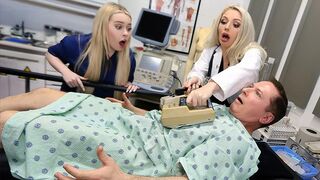 Sexy doctor și asistent Haley Spades și Missa Mars sunt utilizate gratuit de către pacientul horn-lăsând - freeuse milf