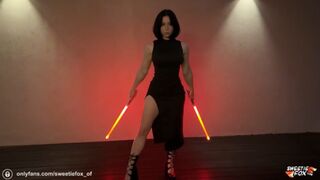 Fata Sith în tocuri în secret fute nabuin Jedi
