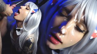 Gawr Gura se trezeşte ca un iepure cu o dorinţă de noapte - sunako kirishiki