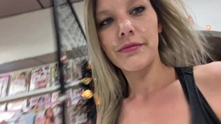 Glory hole fuck and sperma walk