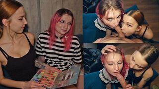 Femeie pe deplin - fata predă Sissy cum sa sugi pula