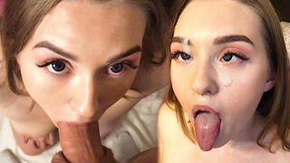 Teenage munca orala fermecat, ahegao sex oral fotografiere fata