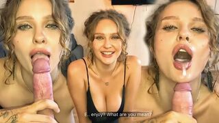 Pov dracu ': Prietena sexy devine păsărica ei și gura tare