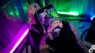Spritting fără sfârșit - selecție intestin și bukkake în cyberpunk, vrăjitor și stil Hentai
