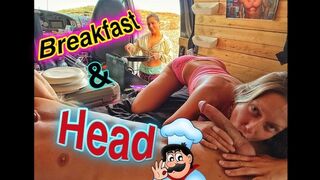 Sex oral mic dejun şi triplu sălbatic la camping