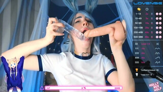 Adolescentă Dildo dublu Blowjob