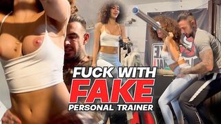 Antrenorul meu personal în sala de sport este al naibii de greu