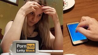 Letty Black foloseşte un vibrator ca să se reguleze în public