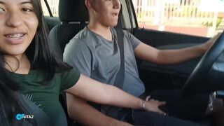Pe drumul meu spre casă, prietena mea, hard-fucked într-un Pov