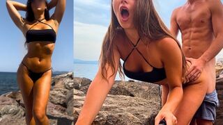 Famous aflux (fata angajat) devine fundul în spatele sardinelor