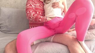 A dat cu spray dublu în Leggings