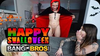 Bang Bros Reţeaua prezintă: Petrecere de Halloween cu două fete sexy