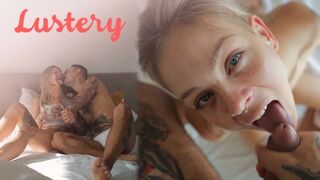 Blondă amator frumusete seducatoare sex oral în pov