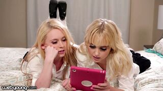 Chloe Cherry şi şcolăriţa ei au un experiment lesbian pe cap