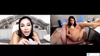 Evelyn Claire şi Gianna Dior adolescent lesbian webcam auto-se bucură